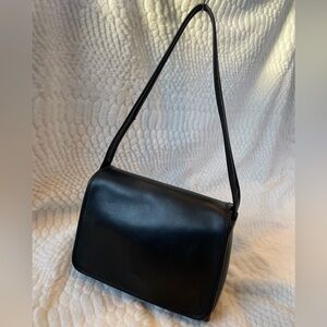 Black Leather Shoulder Bag